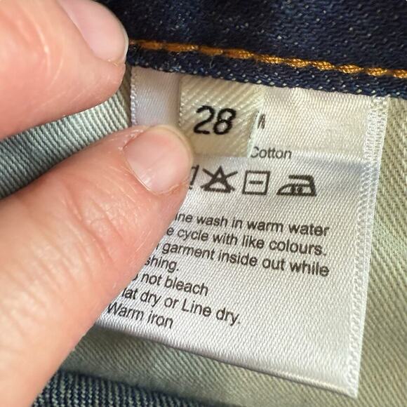 Spier & Mackay Jeans Mens 28X30 Slim Blue Denim Whiskers Straight Leg Midrise - Picture 7 of 11